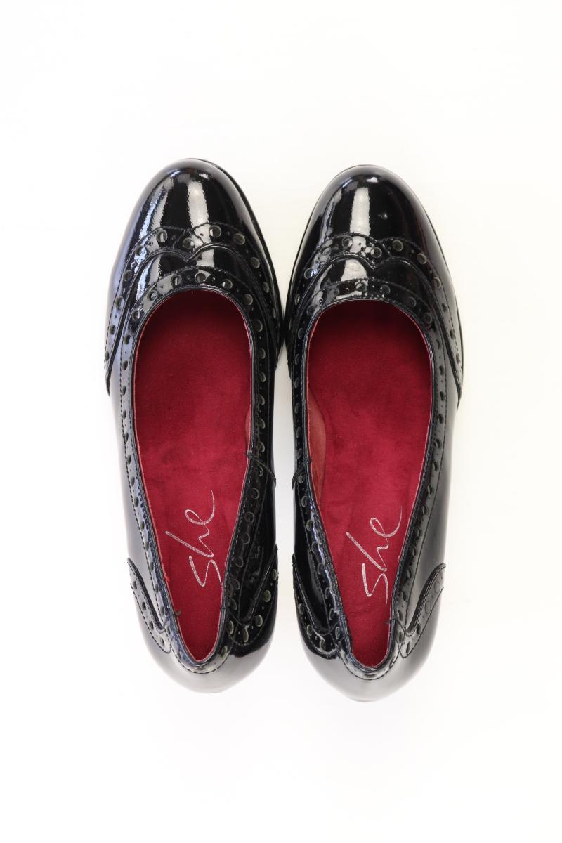 She Pumps Gr. 39 schwarz aus Leder