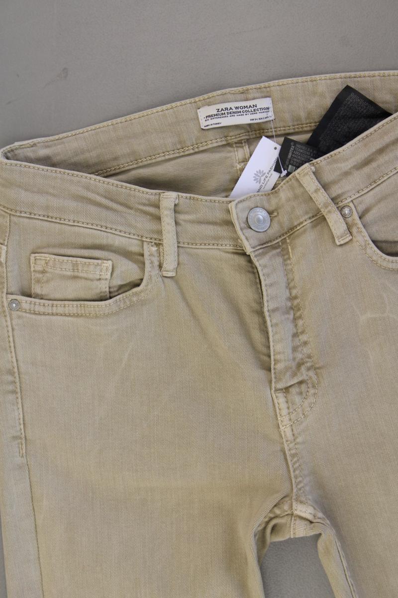 Zara Skinny Jeans Gr. 34 creme aus Baumwolle