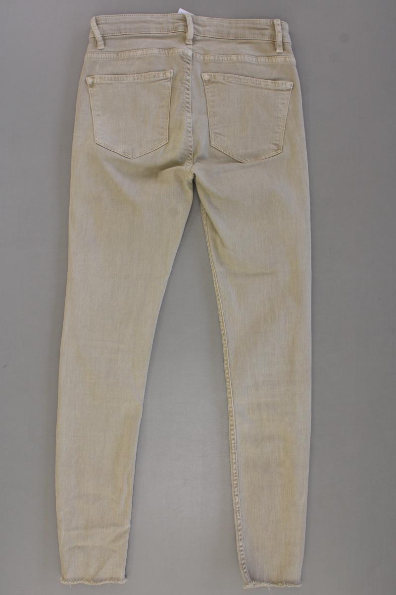 Zara Skinny Jeans Gr. 34 creme aus Baumwolle