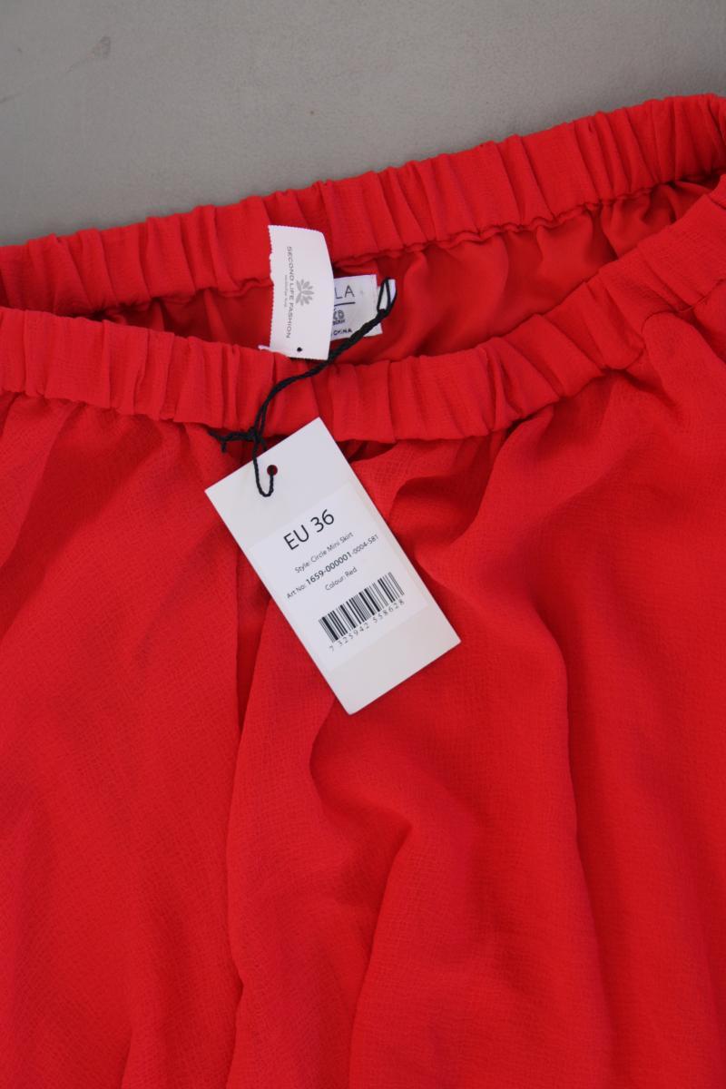 NA-KD x Pamela Circle Mini Skirt Gr. 36 neu mit Etikett rot aus Polyester