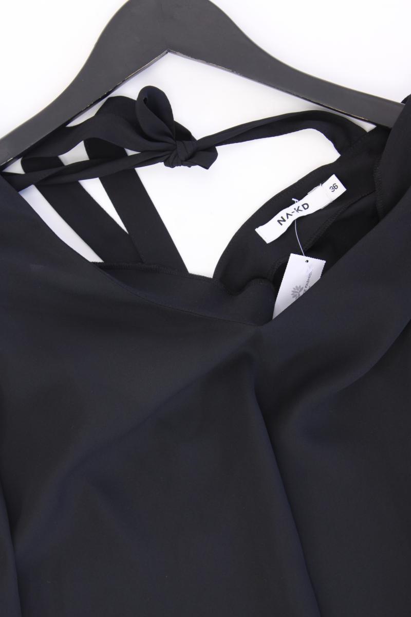 NA-KD Flounced Sleeve V-Neck Blouse Gr. 36 neuwertig Neupreis: 29,95€! schwarz