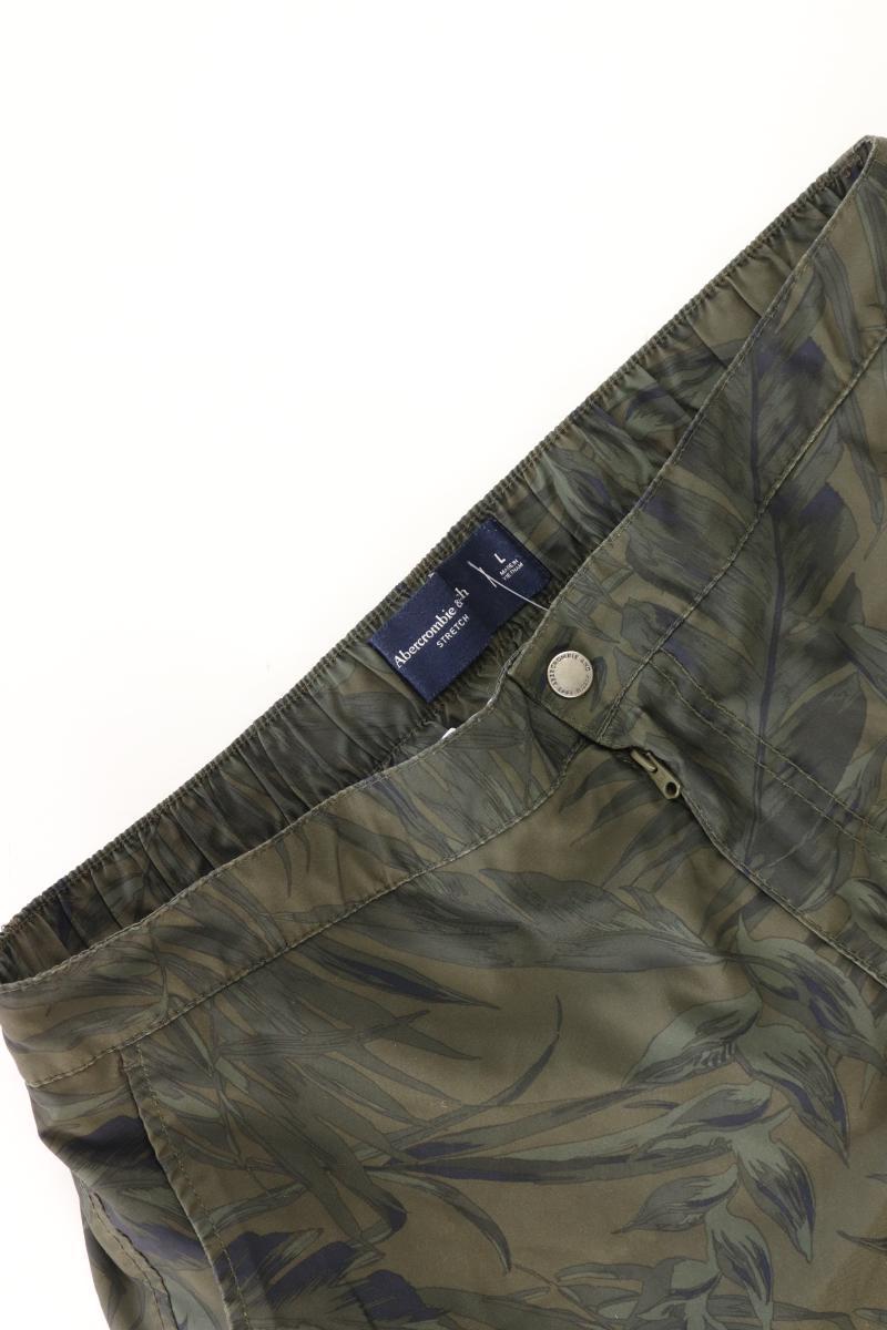 Abercrombie & Fitch Shorts für Herren Gr. L olivgrün aus Polyester