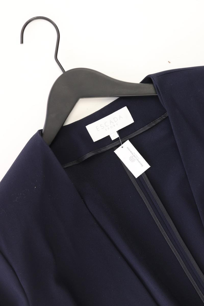 Escada Sport Regular Cardigan Gr. 42 Langarm blau aus Acetat