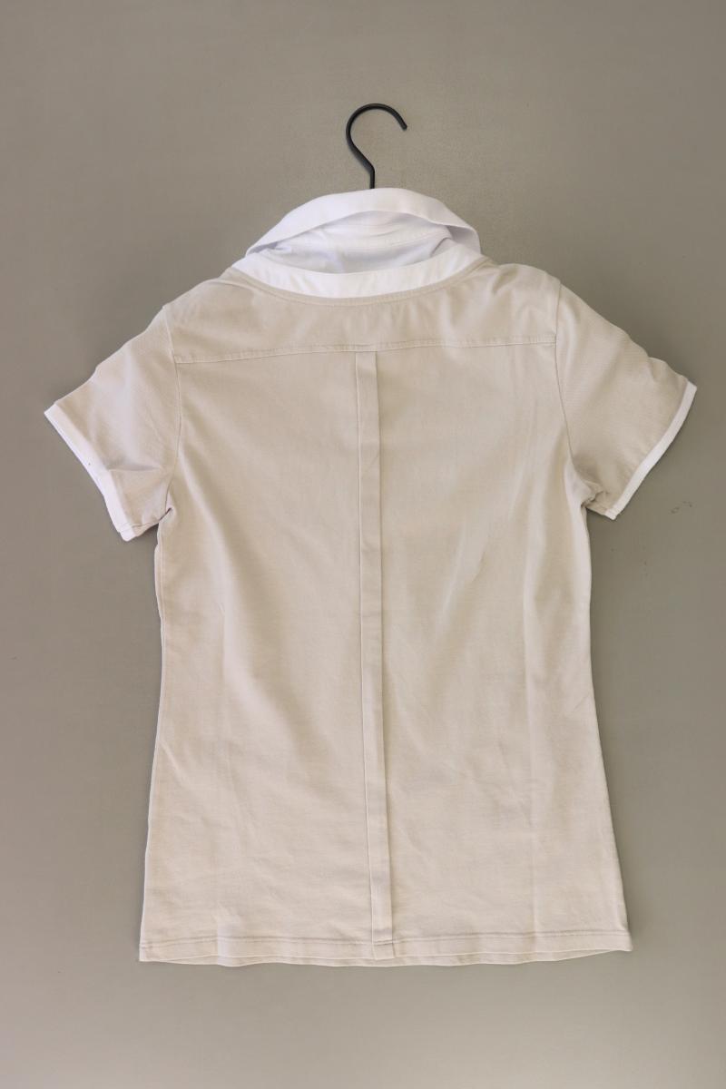Margittes Poloshirt Gr. 38 Kurzarm creme aus Baumwolle