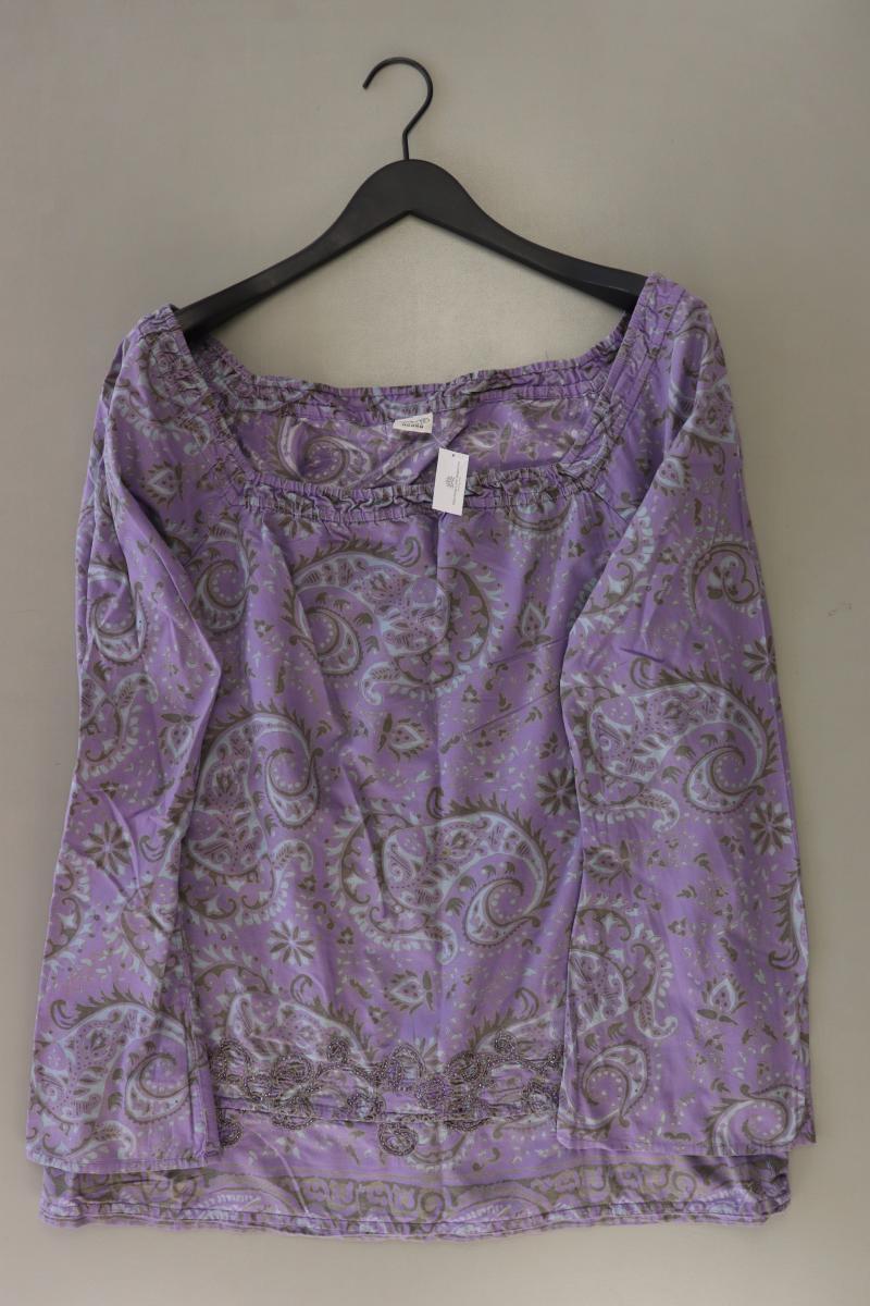 Esprit Regular Tunika Gr. 44 mit Paisleymuster lila aus Baumwolle