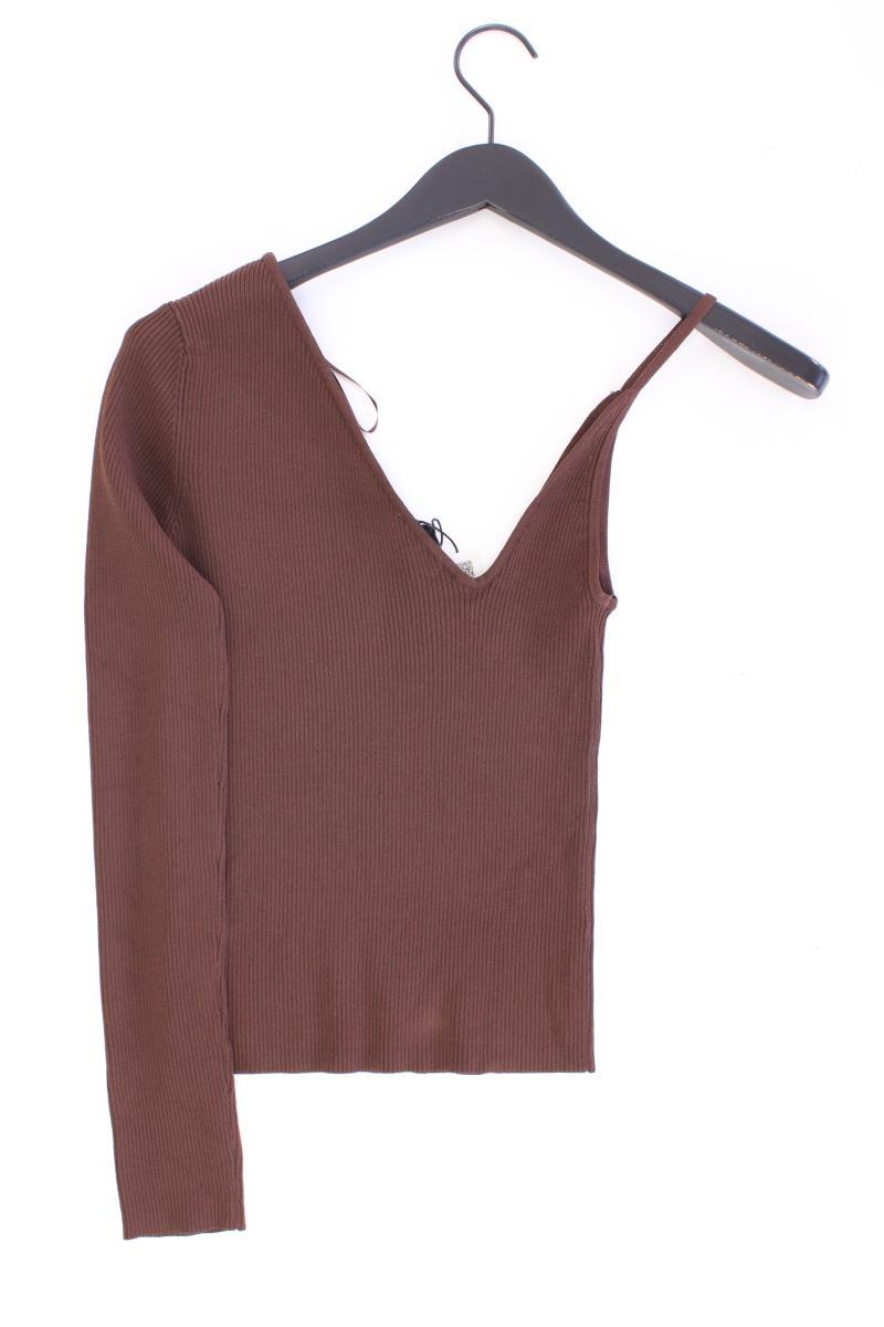 Zara One-Shoulder-Shirt Gr. L neu mit Etikett Neupreis: 19,95€! Langarm braun