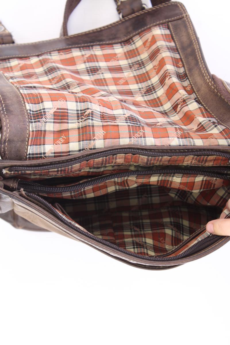 HILL BURY Umhängetasche für Herren braun aus Leder