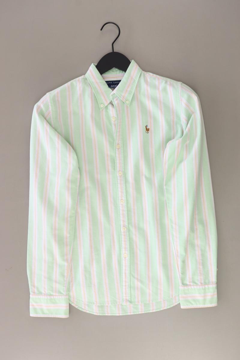 Ralph Lauren Langarmhemd für Herren Gr. US 8 (S) gestreift grün aus Baumwolle