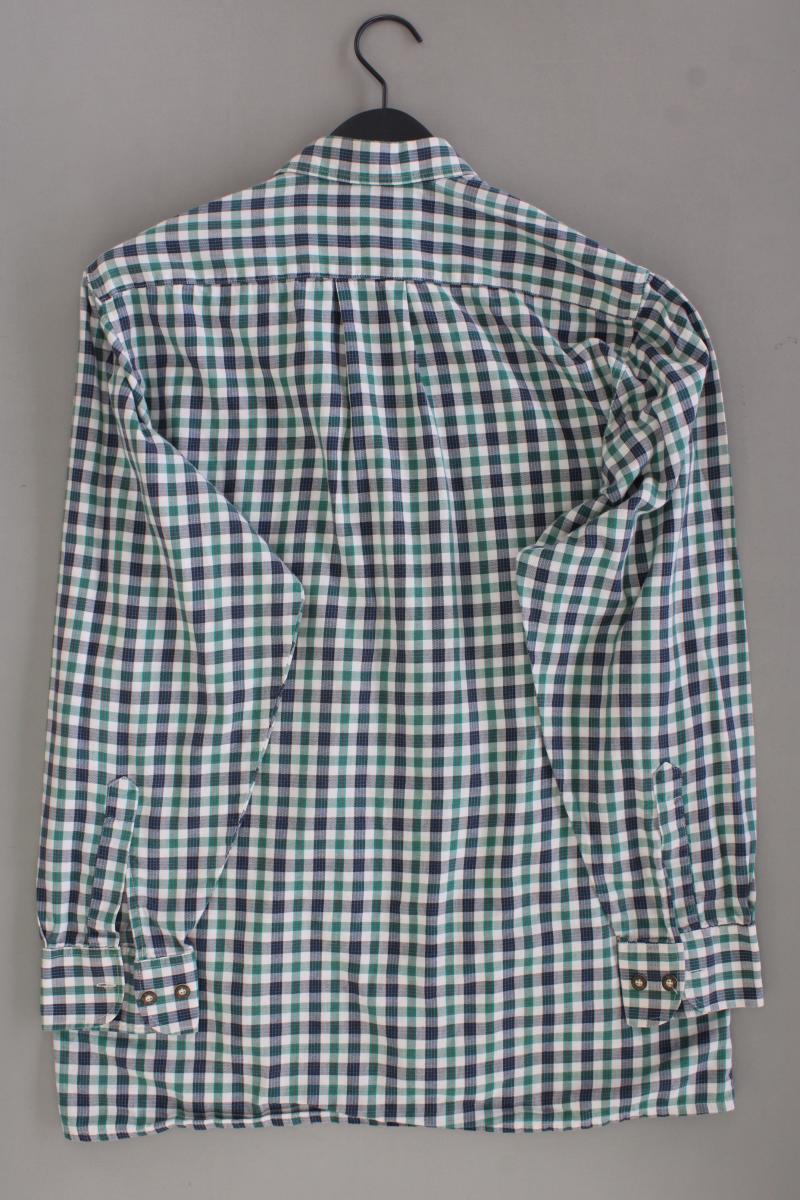 Imperial Trachtenhemd für Herren Gr. Hemdgröße 39 kariert Langarm Vintage grün