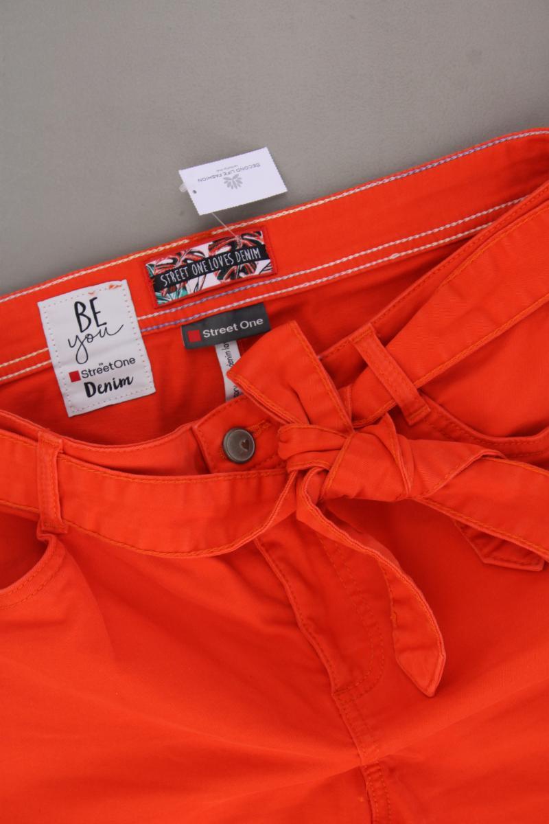 Street One Shorts Gr. W34 neuwertig orange aus Baumwolle