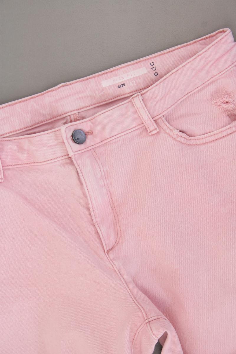 edc by Esprit Skinny Jeans Gr. 42 neuwertig rosa aus Baumwolle