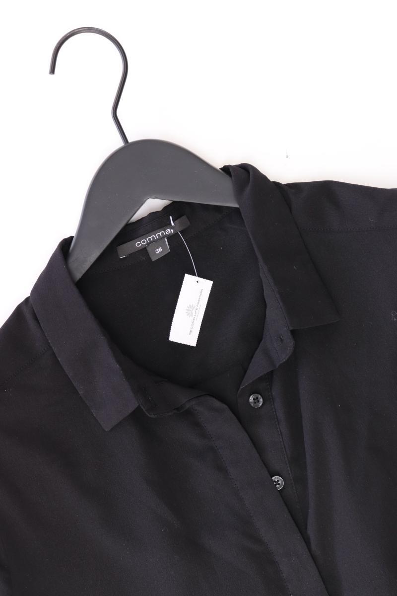 comma, Langarmbluse Gr. 38 schwarz aus Polyester