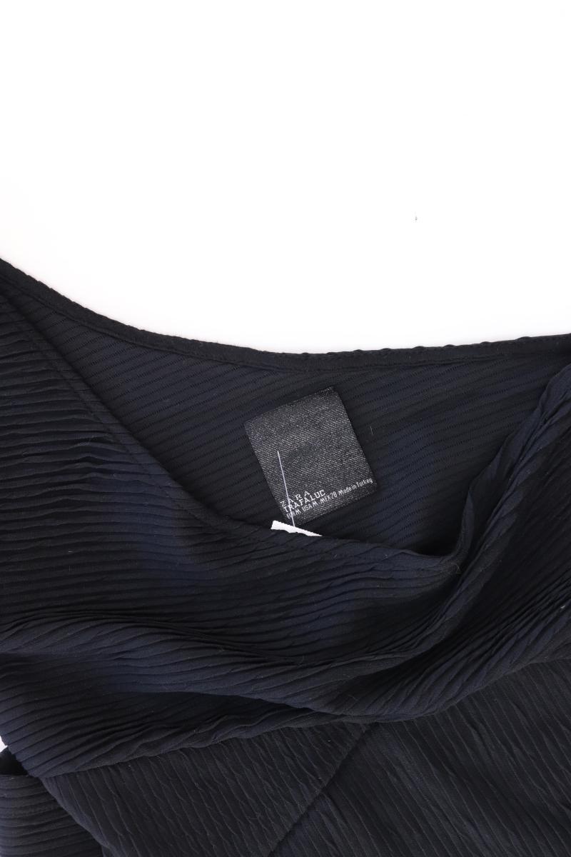Zara One-Shoulder-Kleid Gr. M Kurzarm schwarz aus Polyester
