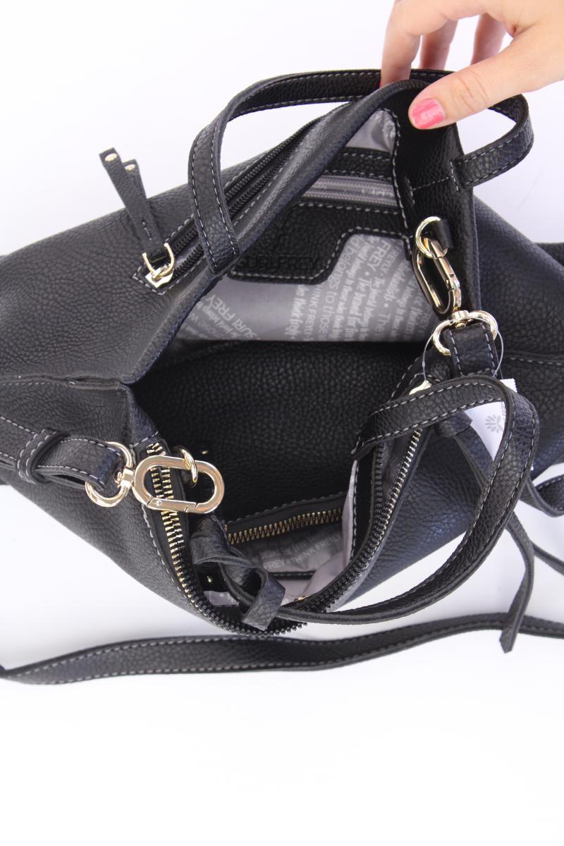 Suri Frey Umhängetasche neuwertig schwarz aus Kunstleder