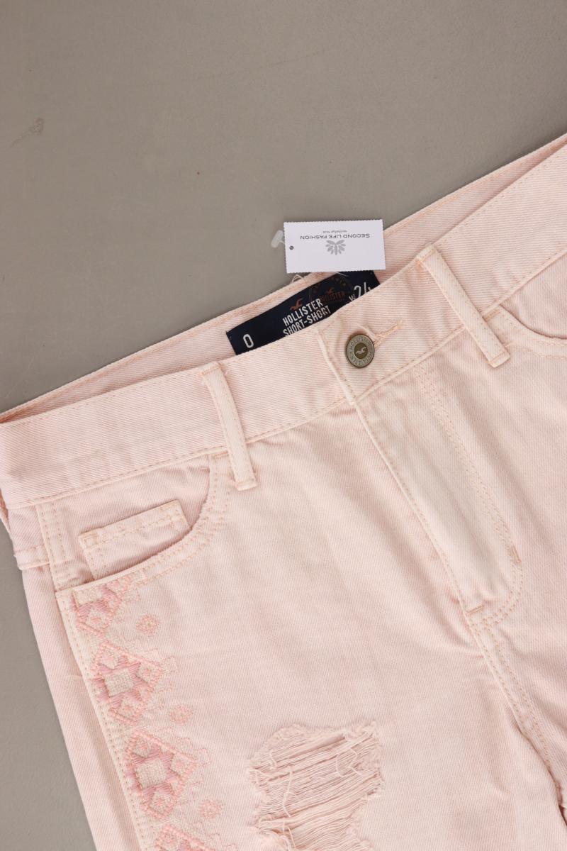 Hollister Hotpants Gr. W24 rosa aus Baumwolle