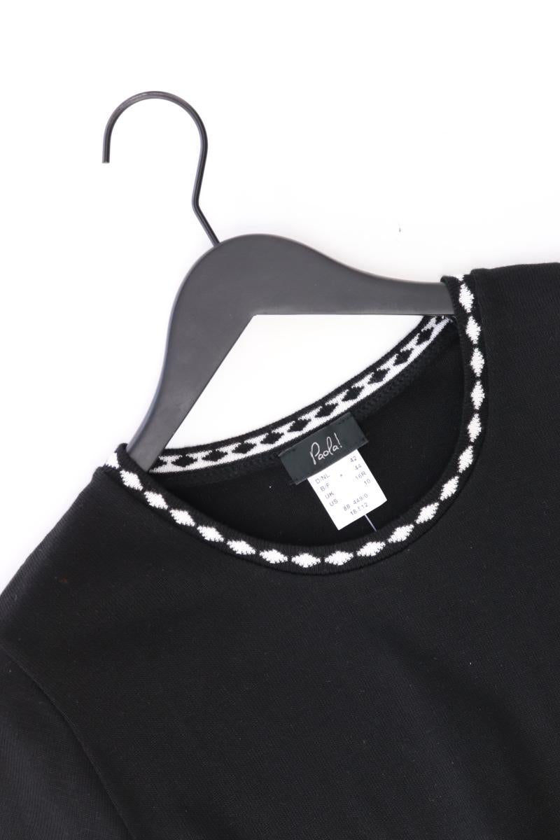 Paola Strickkleid Gr. 42 Kurzarm schwarz aus Polyacryl