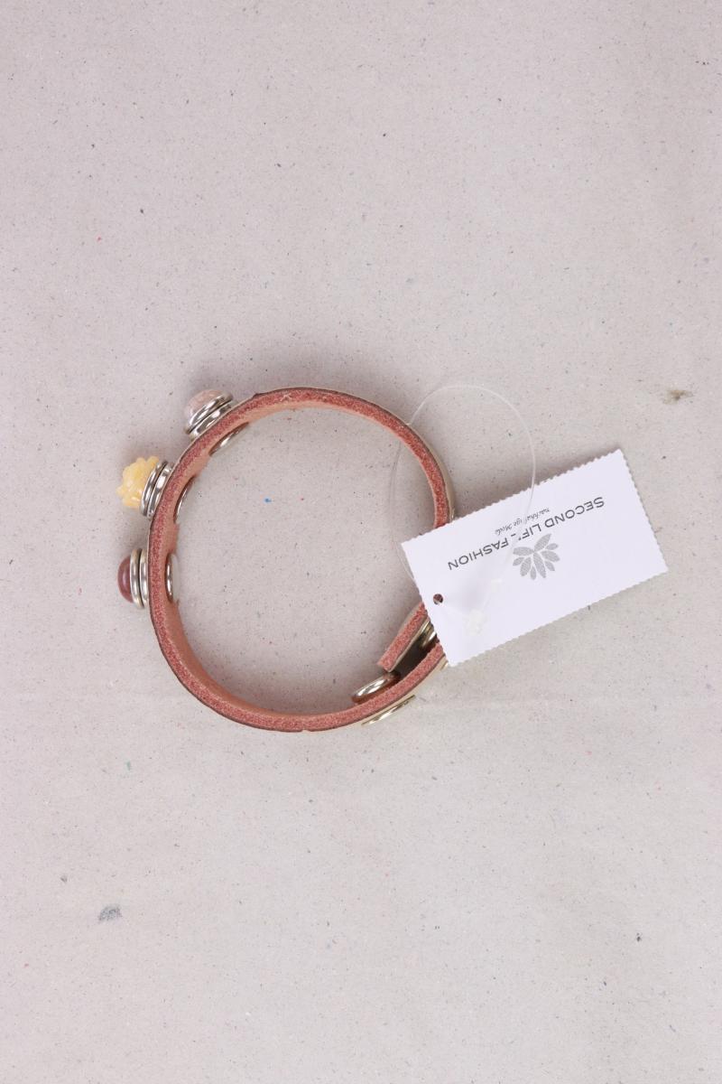 Armband rosa aus Leder