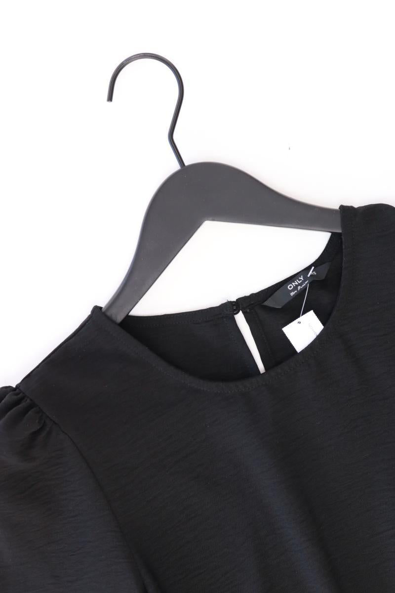 Only Chiffonbluse Gr. XS Langarm schwarz aus Polyester