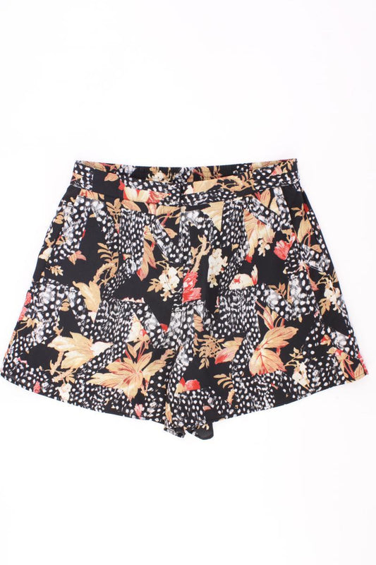 Topshop Shorts Gr. 40 mit Blumenmuster mehrfarbig aus Polyester