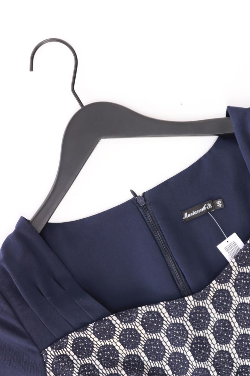 Etuikleid Gr. 46 Kurzarm blau