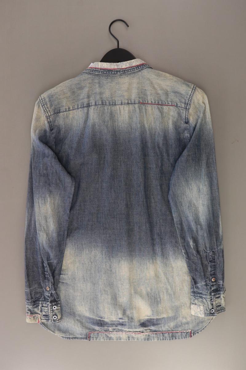 Tom Tailor (Denim) Jeanshemd für Herren Gr. L Langarm blau aus Baumwolle