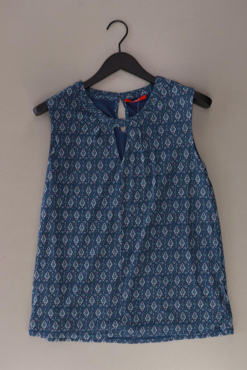 s.Oliver Ärmellose Bluse Gr. 40 blau aus Polyamid