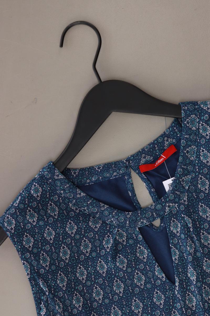 s.Oliver Ärmellose Bluse Gr. 40 blau aus Polyamid