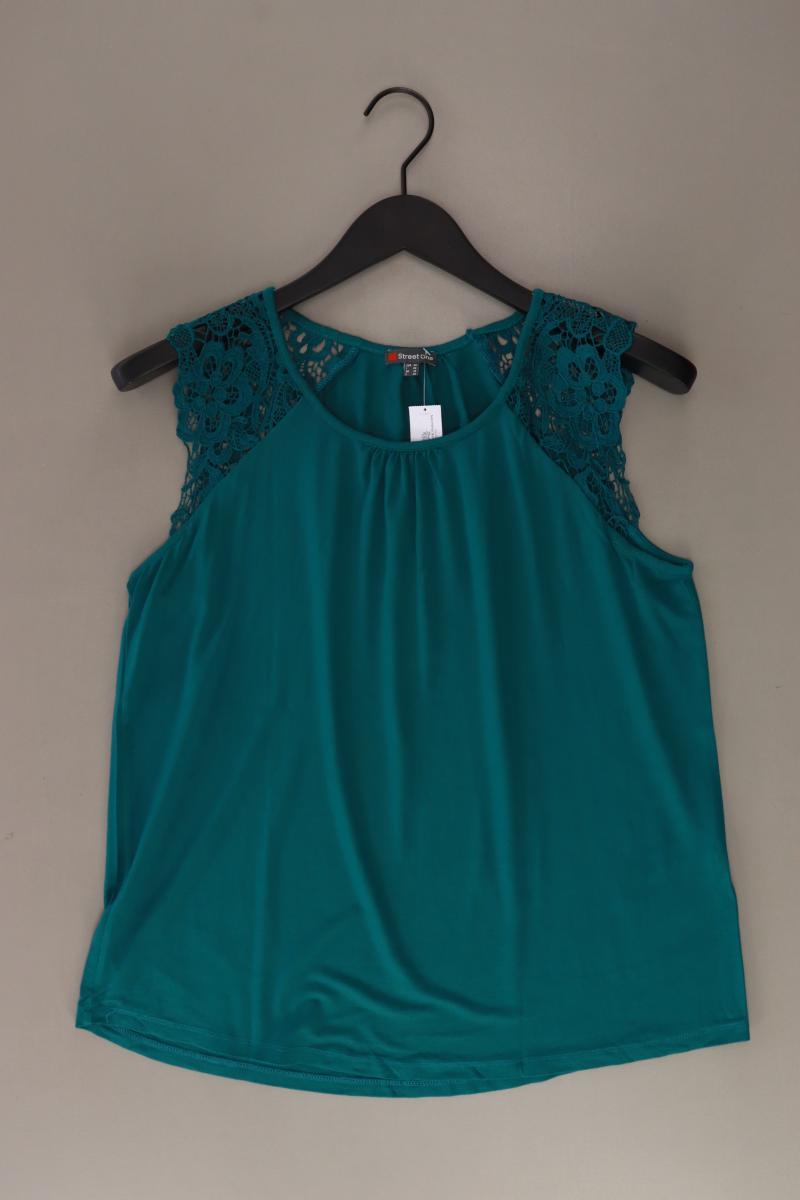 Street One Ärmellose Bluse Gr. 40 grün aus Viskose