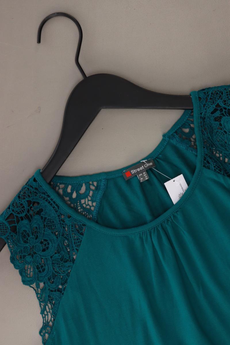 Street One Ärmellose Bluse Gr. 40 grün aus Viskose