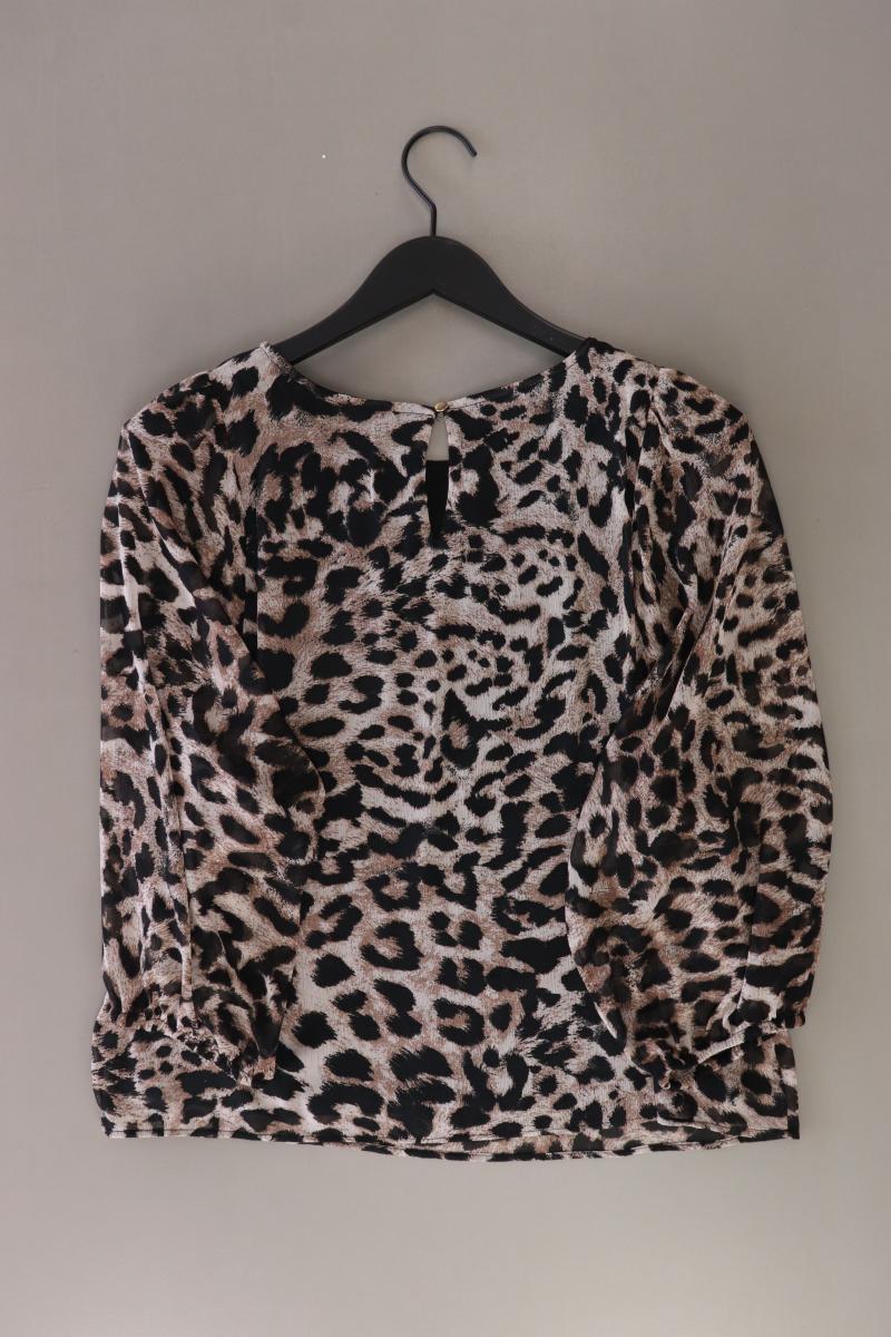 More&More Regular Bluse Gr. 38 mit Tierdruck neuwertig 3/4 Ärmel braun