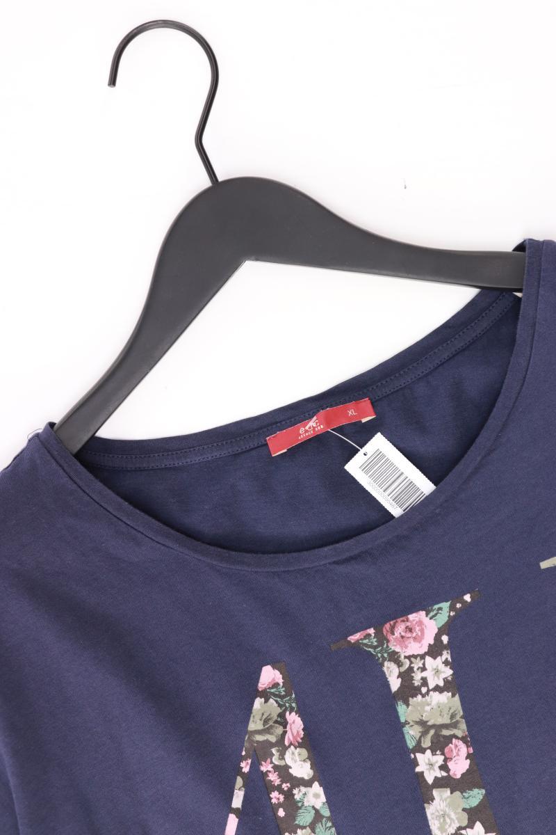 edc by Esprit T-Shirt Gr. XL Kurzarm blau aus Baumwolle