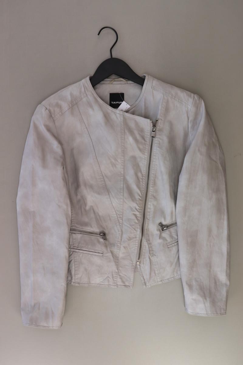 Taifun Kunstlederjacke Gr. 40 grau