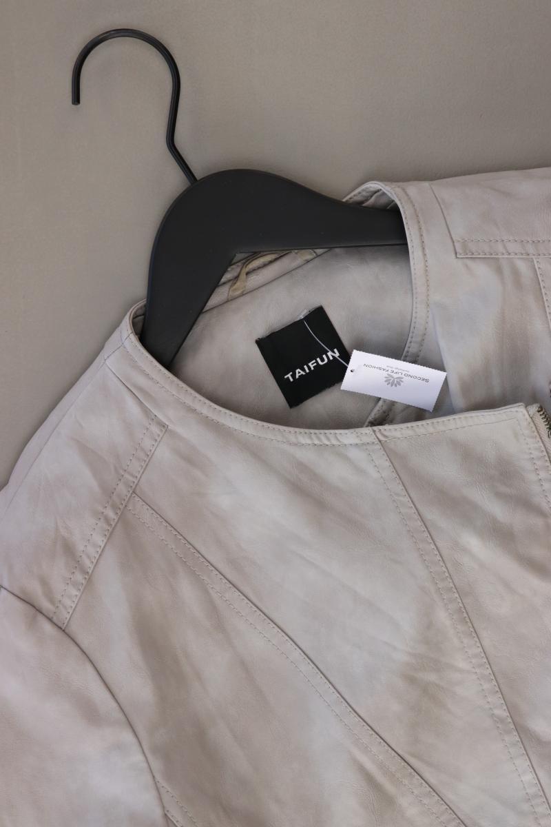 Taifun Kunstlederjacke Gr. 40 grau