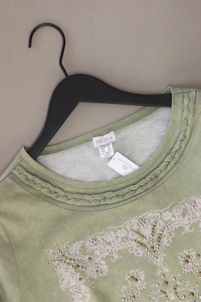 Mona Regular Shirt Gr. 50 3/4 Ärmel grün aus Polyester