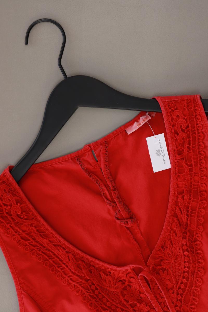 Gin Tonic Midikleid Gr. 40 Ärmellos rot aus Baumwolle