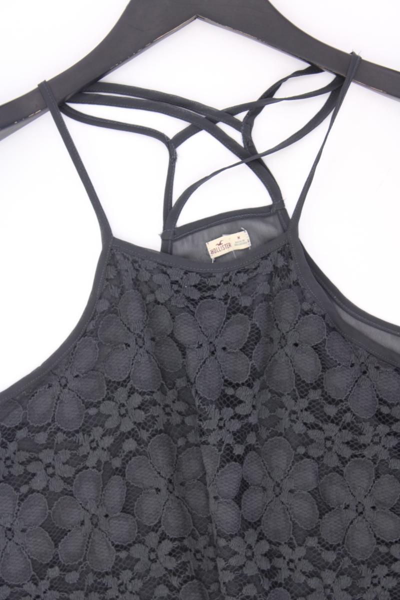 Hollister Spaghetti-Top Gr. M grau aus Baumwolle