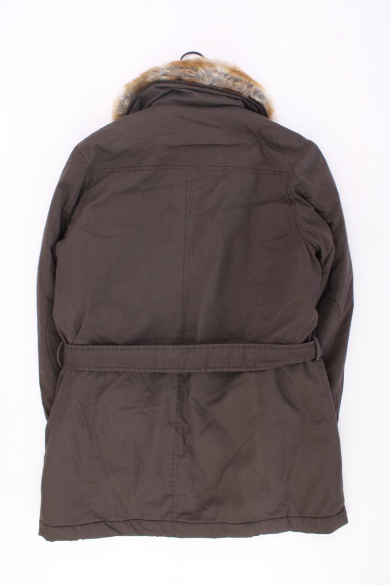 Lerros Regular Mantel Gr. 40 mit Gürtel braun aus Polyester