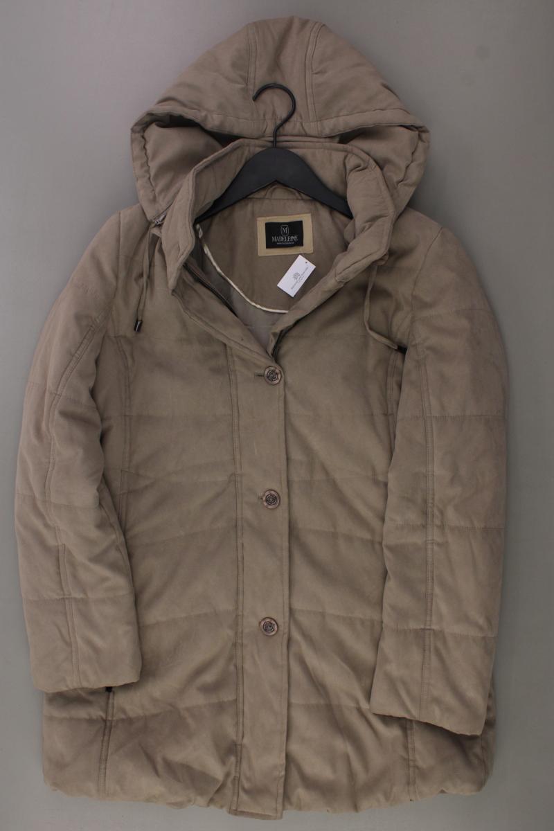 Madeleine Kapuzenmantel Gr. 40 braun aus Polyester