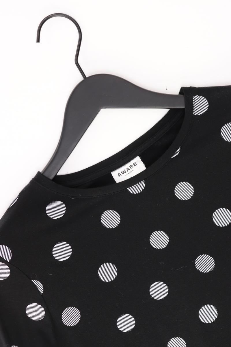 Vero Moda Regular Shirt Gr. S gepunktet 3/4 Ärmel schwarz aus Lyocell