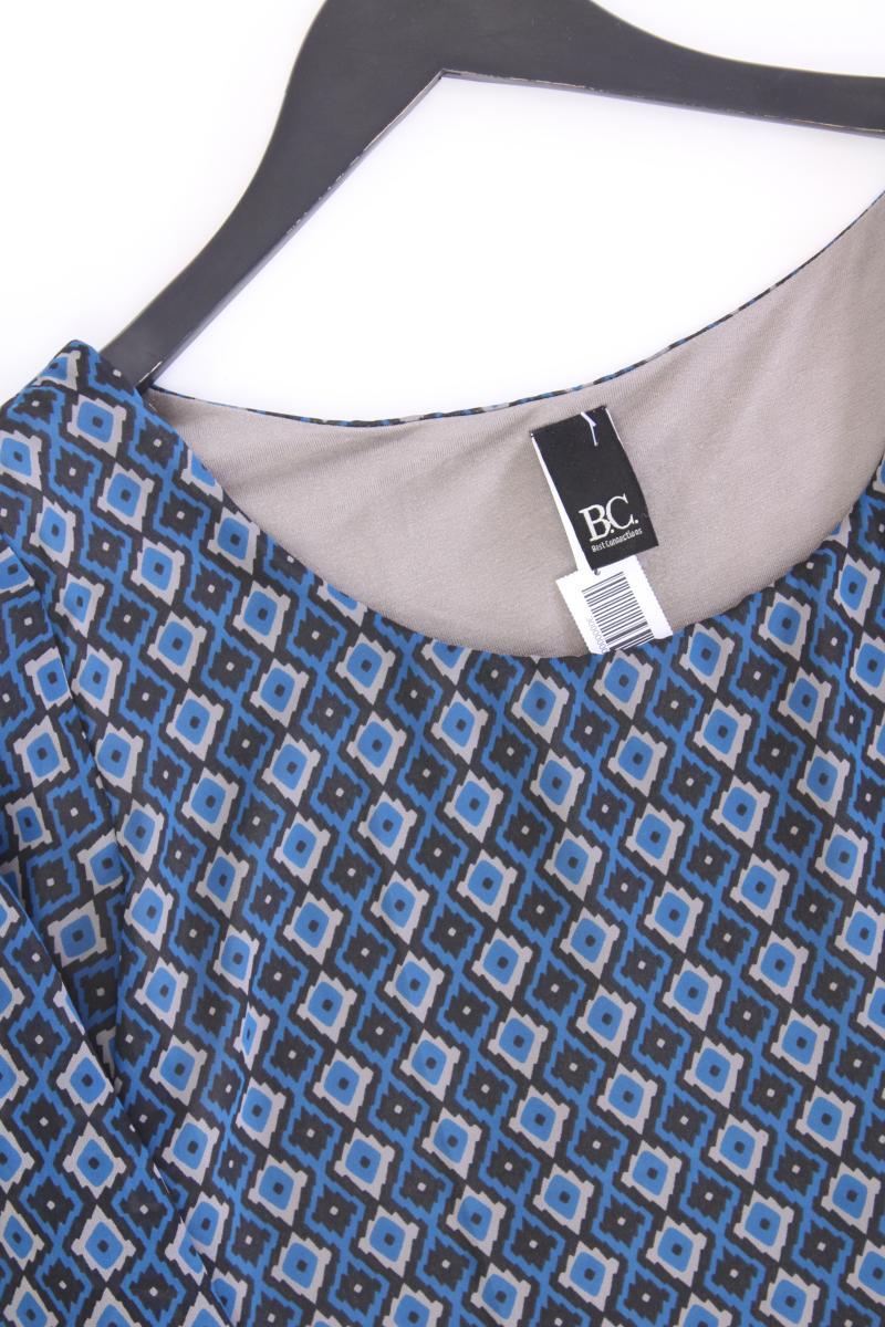 Best Connections Chiffonbluse Gr. 40 geometrisches Muster neuwertig Langarm blau