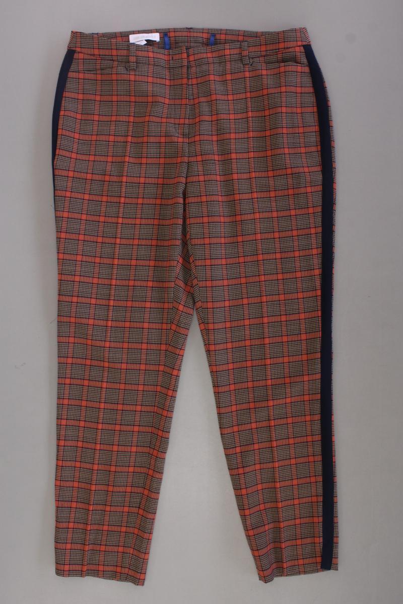 St. Emile Stoffhose Gr. 42 kariert neuwertig orange aus Polyester