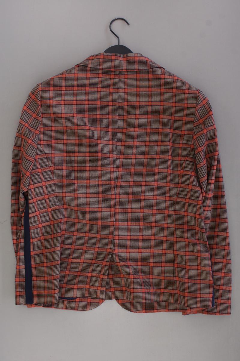 St. Emile Classic Blazer Gr. 44 kariert neuwertig orange aus Polyester