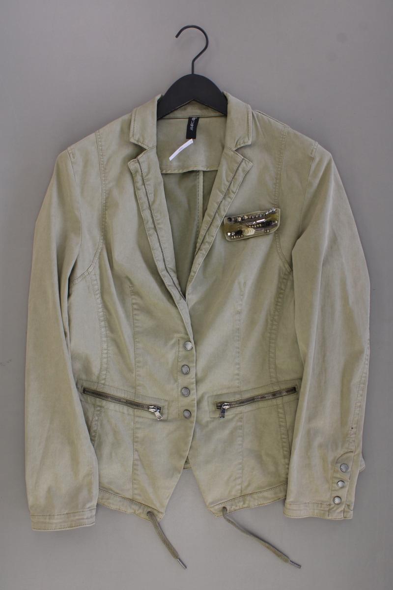 Marc Cain Classic Jacke Gr. 42 neuwertig olivgrün