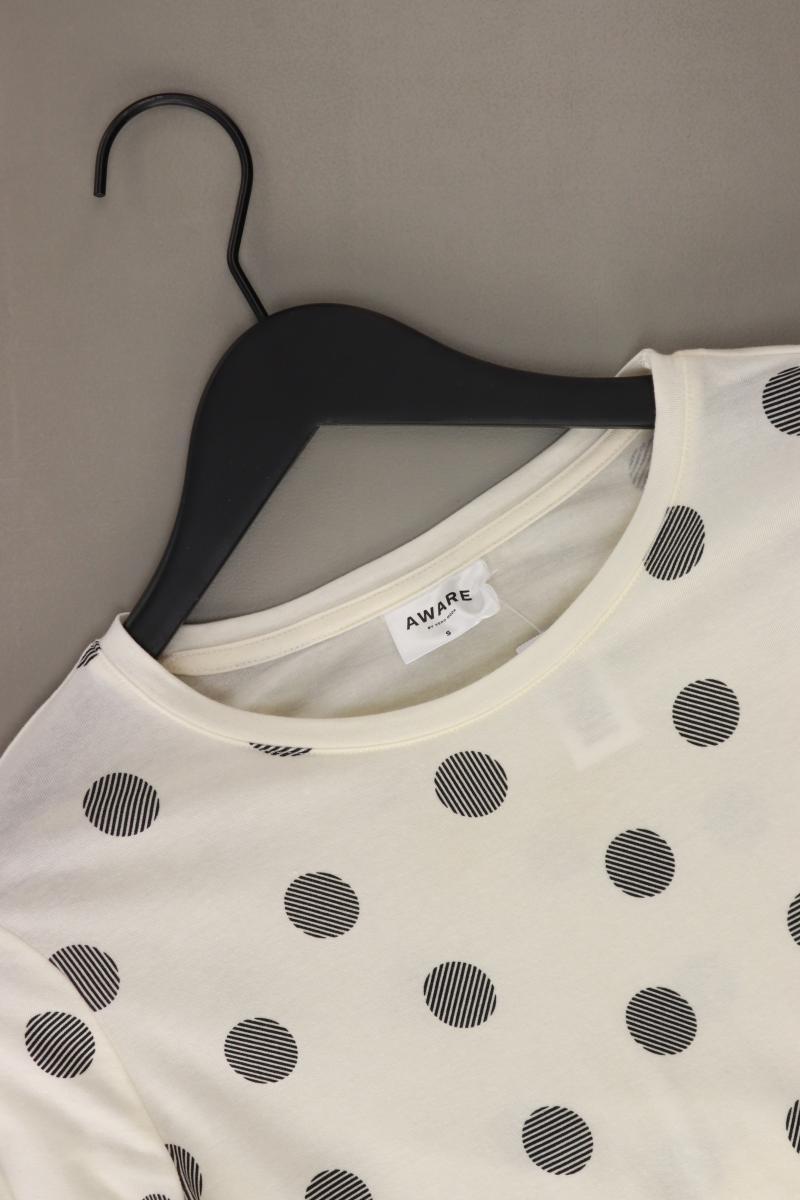 Vero Moda Regular Shirt Gr. S gepunktet 3/4 Ärmel creme aus Lyocell