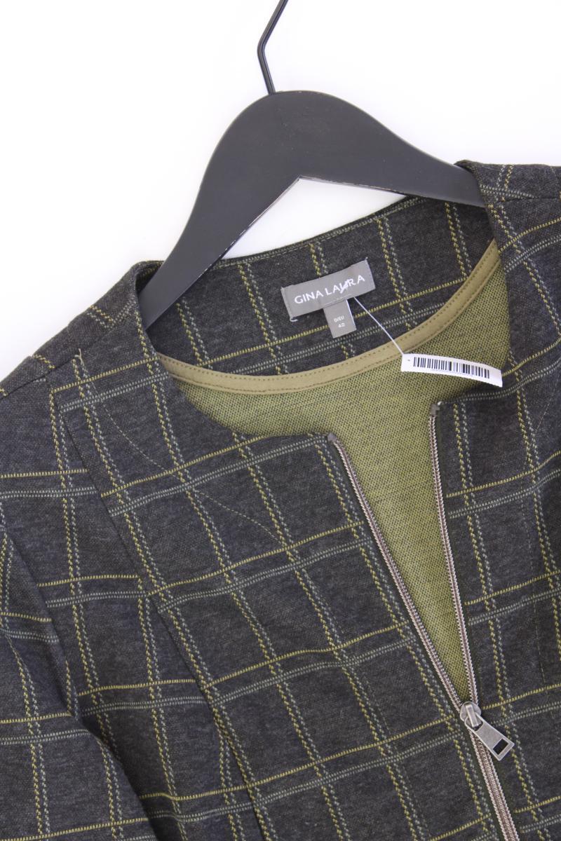 Gina Laura Classic Blazer Gr. 40 olivgrün aus Polyester