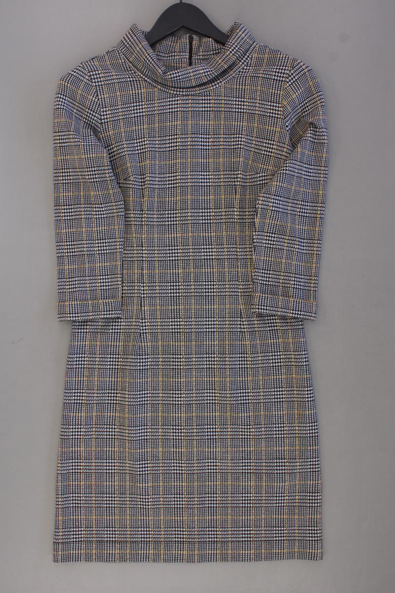 Tom Tailor Langarmkleid Gr. 38 hahnentritt neuwertig braun aus Polyester