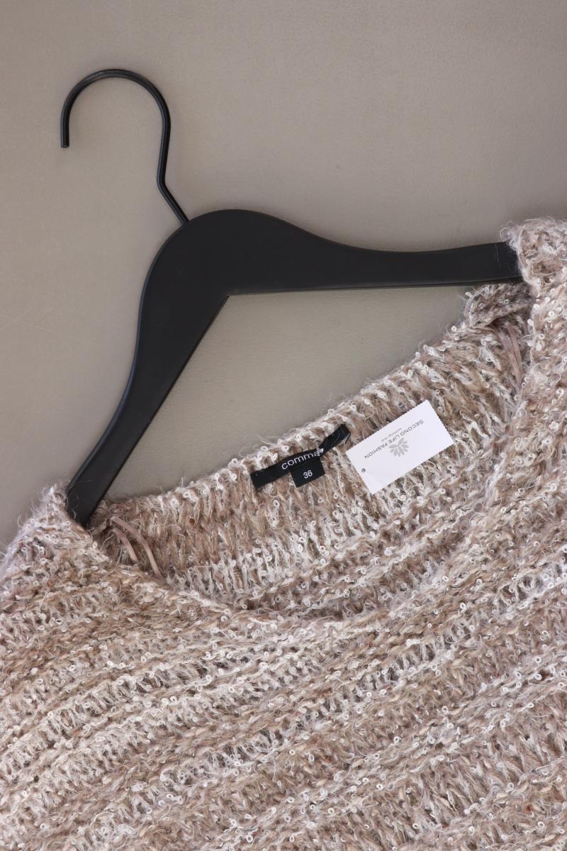 comma, Grobstrickpullover Gr. 36 braun aus Polyamid