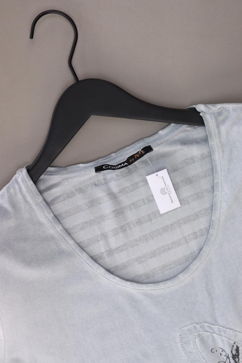 Cosima T-Shirt Gr. 48 Kurzarm blau aus Viskose