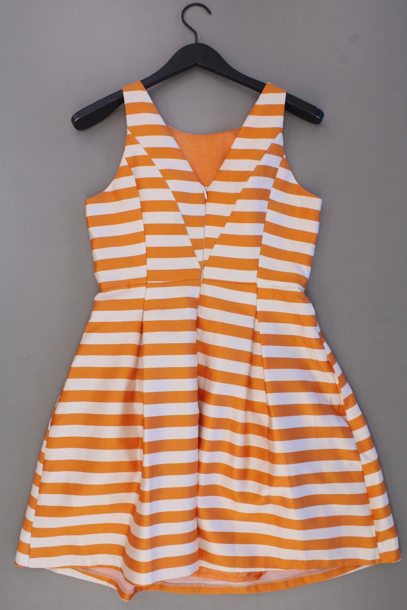 ADOLFO DOMINGUEZ Trägerkleid Gr. 40 gestreift orange aus Polyester