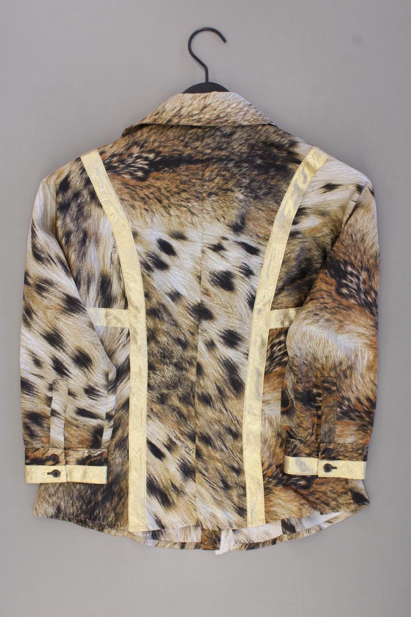 Just Cavalli Classic Bluse Gr. M mit Tierdruck neuwertig 3/4 Ärmel braun